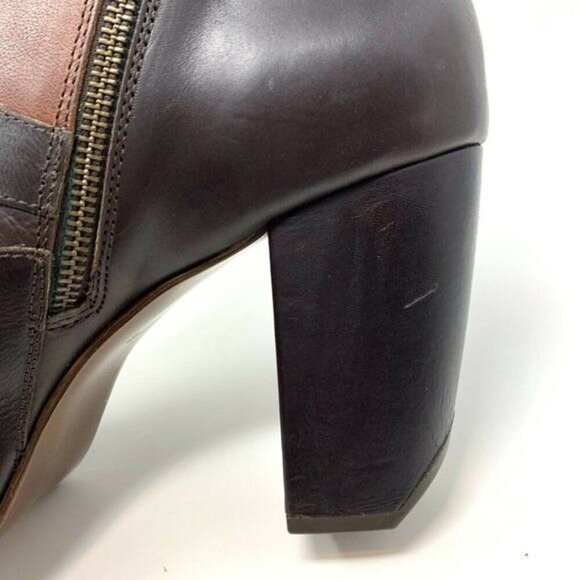 Miista Batilda Size 41 Leather Buckle Platform Ankle Boots Booties Chunky Grunge - Picture 10 of 12